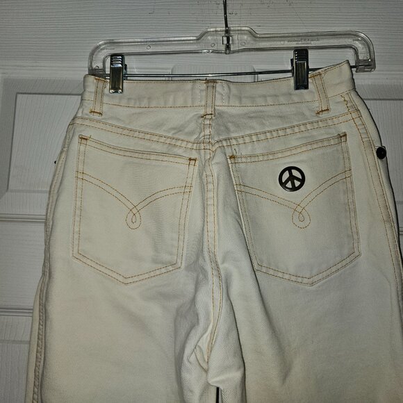 Moschino Jeans White Denim High-Waist Straight Leg - Size 29 - Picture 8 of 16